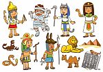 Illustration Of Egypt Child Cartoon Character Stock Photo