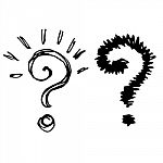 Illustration Of Question Marks Stock Photo