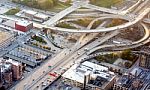 Interstate Freeway Interchange Stock Photo