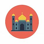 Islamic Flat Icon, Mosque Icon- Flat Design Stock Photo
