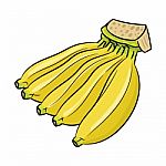 Isolated Banana Cartoon - Illustration Stock Photo