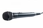Isolated Black Microphone Stock Photo