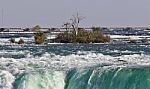 Isolated Image Of An Amazing Niagara Waterfall Stock Photo