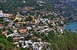 Italy Amalfi Coast And Ocean View Stock Photo