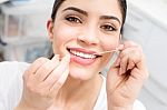It's Help Me For Cleaned Teeth Stock Photo