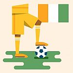 Ivory Coast National Soccer Kits Stock Photo