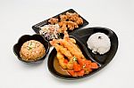 Japanese Food Tray Stock Photo