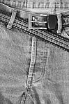 Jeans Belt Stock Photo
