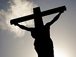 Jesus Sihouette Stock Photo