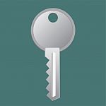 Key, Door, Icon,  Illustration Stock Photo