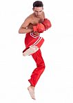 Kickboxing Men Stock Photo