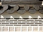 Korean Traditional Tile Roof And Wall Stock Photo