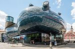 Kunsthaus Graz, The Art Museum Of The City Also Known As Friendly Alien Stock Photo