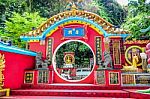Kwun Yam Shrine Temple, A Taoist Shrine At The Southeastern End Of Repulse Bay, Hong Kong Island Stock Photo