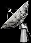 Large Satellite Dish Parabolic Antenna Designed For Transatlanti Stock Photo