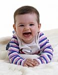 Laughing Baby Stock Photo
