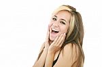 Laughing Young Woman Stock Photo