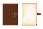 Leather Note Book Stock Photo