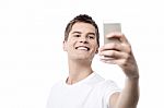 Let Me Take A Selfie ! Stock Photo