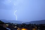 Lightning Strikes Stock Photo