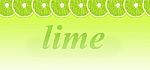 Lime Halves Background With Space For Text On A White Background Stock Photo