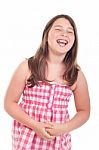 Little Girl Laughing Stock Photo