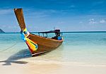 Long Tailed Boat In Thailand Stock Photo