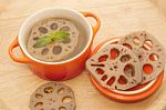 Lotus Root Dessert,nutural Herb Dessert Stock Photo