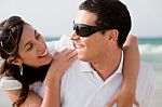 Loving Couple Look Each Other Stock Photo