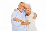 Loving Elder Couple Stock Photo