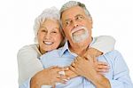 Loving Elder Couple Stock Photo