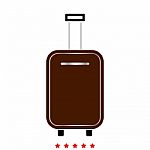 Luggage Bag Icon .  Flat Style Stock Photo