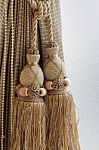 Luxury Curtain And Tassel Stock Photo