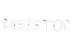 Making Words With Resistors, Resistor Stock Photo
