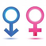 Male And Female Icons Stock Photo