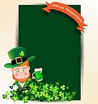 Man Holding Green Beer Juk For St Patrick S Day Party Stock Photo