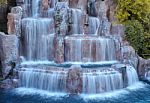 Man Made Waterfalls Stock Photo
