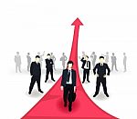 Man To Success Stock Photo