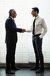 Managers Shaking Hands Stock Photo