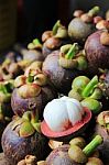 Mangosteen Stock Photo