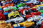 Many Small Toy Cars Stock Photo