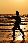 Martial Arts Man Training Taekwondo Stock Photo