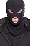 Masked Man Stock Photo