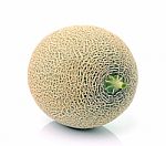 Melon On White Background Stock Photo