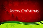 Merry Christmas Greetings Card Stock Photo