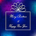 Merry Christmas & Happy New Year Card Stock Photo