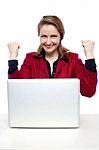 Middle Aged Successful Businesswoman Stock Photo