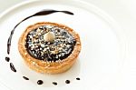 Mini Chocolate Tart Stock Photo