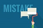 Mistake Delete Stock Photo