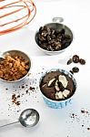 Mixture Of Chocolate Cupcakes Stock Photo
